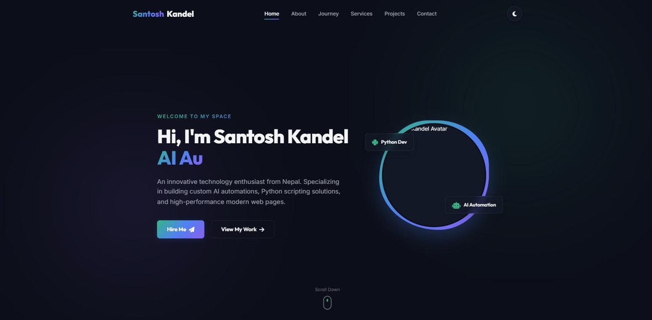 Screenshot of santoshkandel.com.np